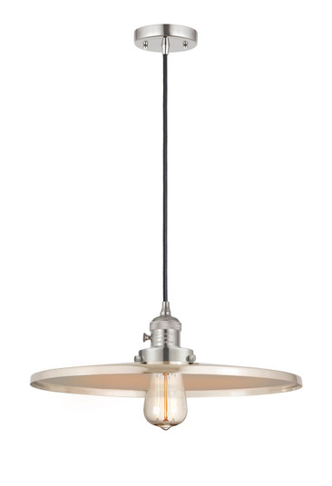 Franklin Restoration One Light Mini Pendant in Polished Nickel (405|201CSW-PN-MFR-PN-16)