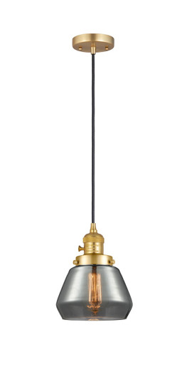 Franklin Restoration One Light Mini Pendant in Satin Gold (405|201CSW-SG-G173)