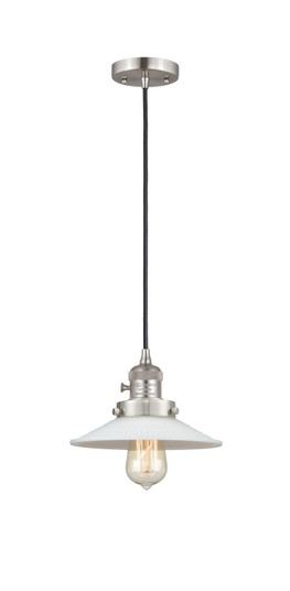 Franklin Restoration One Light Mini Pendant in Brushed Satin Nickel (405|201CSW-SN-G1)