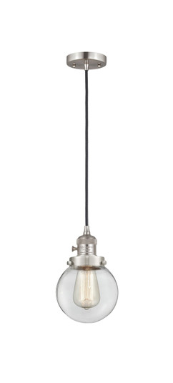 Franklin Restoration LED Mini Pendant in Brushed Satin Nickel (405|201CSW-SN-G202-6-LED)