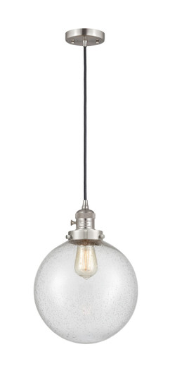 Franklin Restoration One Light Mini Pendant in Brushed Satin Nickel (405|201CSW-SN-G204-10)