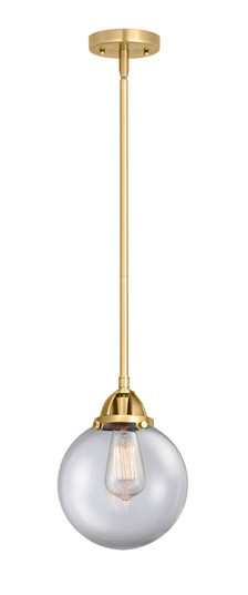 Nouveau 2 One Light Mini Pendant in Satin Gold (405|288-1S-SG-G202-8)