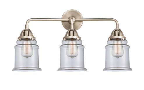 Nouveau 2 Three Light Bath Vanity in Brushed Satin Nickel (405|288-3W-SN-G182)