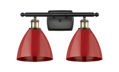 Ballston Two Light Bath Vanity in Black Antique Brass (405|516-2W-BAB-MBD-75-RD)