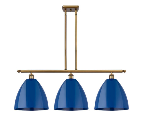 Ballston Three Light Island Pendant in Brushed Brass (405|516-3I-BB-MBD-12-BL)