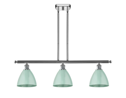 Ballston Three Light Island Pendant in Polished Chrome (405|516-3I-PC-MBD-75-SF)