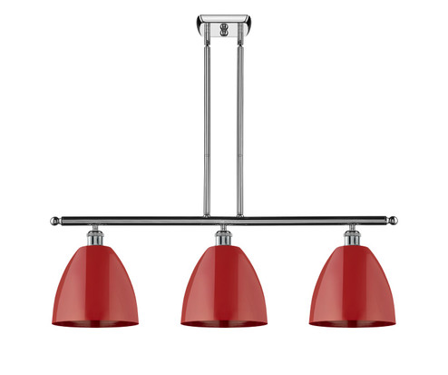 Ballston Three Light Island Pendant in Polished Chrome (405|516-3I-PC-MBD-9-RD)