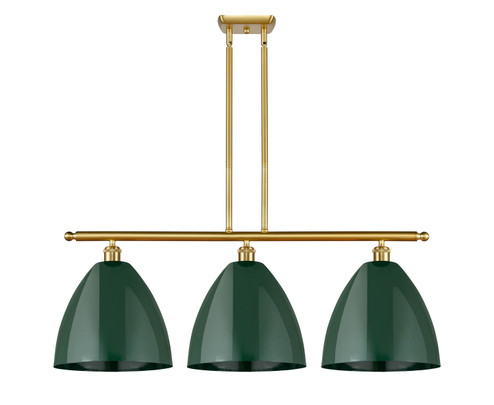 Ballston Three Light Island Pendant in Satin Gold (405|516-3I-SG-MBD-12-GR)