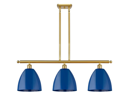 Ballston Three Light Island Pendant in Satin Gold (405|516-3I-SG-MBD-9-BL)
