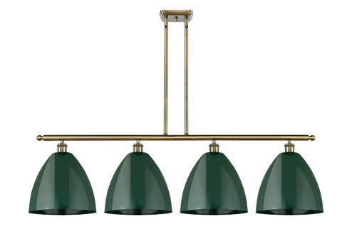 Ballston Four Light Island Pendant in Antique Brass (405|516-4I-AB-MBD-12-GR)