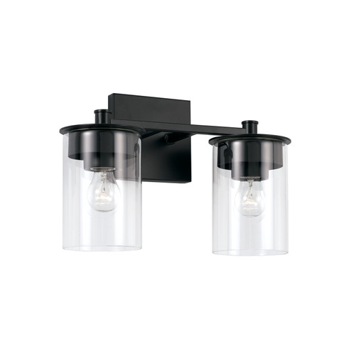 Mason Two Light Vanity in Matte Black (65|146821MB-532) Mason Two Light Vanity in Matte Black (65|146821MB-532)