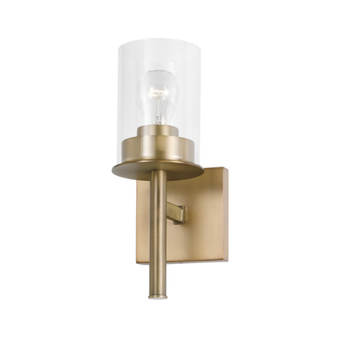 Mason One Light Wall Sconce in Aged Brass (65|646811AD-532)