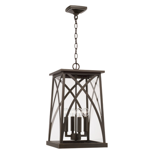 Marshall Four Light Outdoor Hanging Lantern in Oiled Bronze (65|946542OZ)