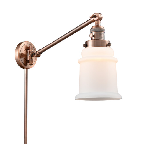 Franklin Restoration LED Swing Arm Lamp in Antique Copper (405|237-AC-G181-LED)
