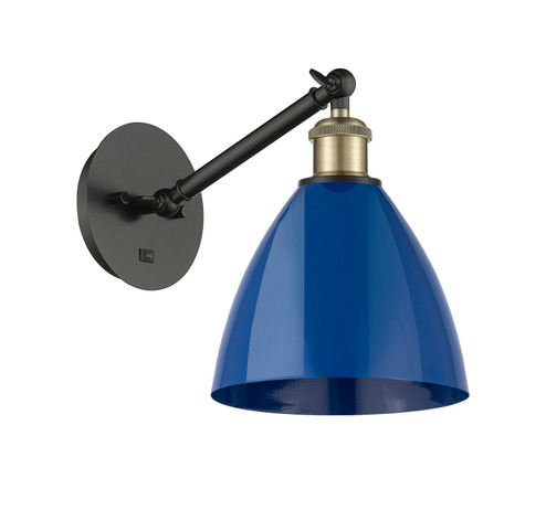 Ballston One Light Wall Sconce in Black Antique Brass (405|317-1W-BAB-MBD-75-BL)