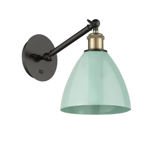 Ballston One Light Wall Sconce in Black Antique Brass (405|317-1W-BAB-MBD-75-SF)