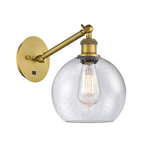 Ballston One Light Wall Sconce in Brushed Brass (405|317-1W-BB-G124-8)