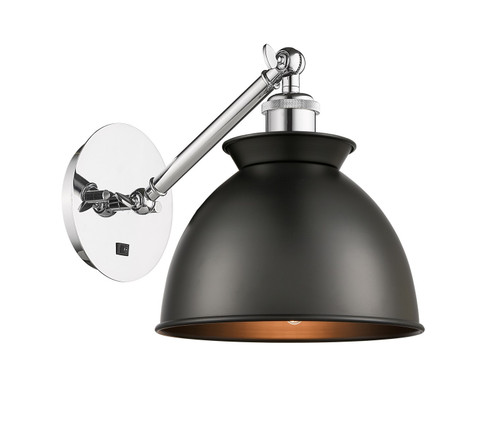 Ballston LED Wall Sconce in Polished Chrome (405|317-1W-PC-M14-BK-LED)