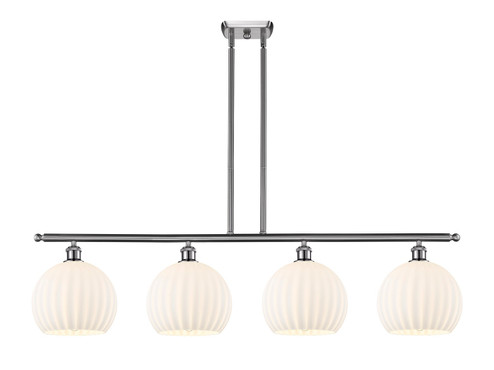 Ballston Four Light Island Pendant in Polished Nickel (405|516-4I-PN-G1215-10)