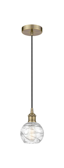 Edison One Light Mini Pendant in Antique Brass (405|616-1P-AB-G1213-6)