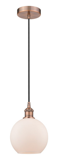 Edison One Light Mini Pendant in Antique Copper (405|616-1P-AC-G121-8)
