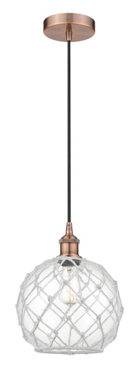 Edison One Light Mini Pendant in Antique Copper (405|616-1P-AC-G122-10RW)