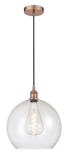 Edison One Light Pendant in Antique Copper (405|616-1P-AC-G124-14)