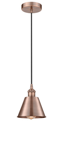Edison One Light Mini Pendant in Antique Copper (405|616-1P-AC-M8)
