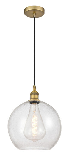 Edison One Light Mini Pendant in Brushed Brass (405|616-1P-BB-G124-12)
