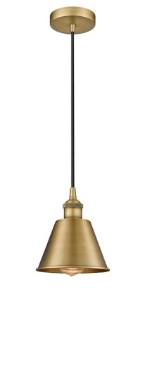 Edison LED Pendant in Brushed Brass (405|616-1P-BB-M8)