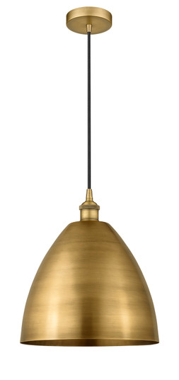 Edison One Light Mini Pendant in Brushed Brass (405|616-1P-BB-MBD-12-BB)