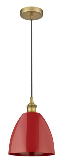 Edison One Light Mini Pendant in Brushed Brass (405|616-1P-BB-MBD-9-RD)