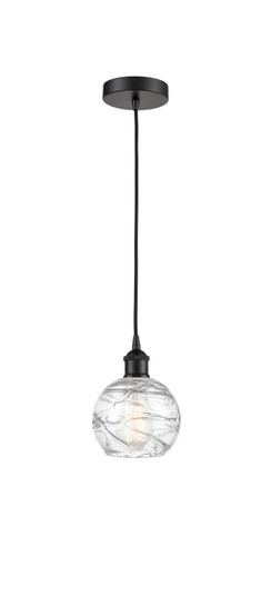 Edison One Light Mini Pendant in Matte Black (405|616-1P-BK-G1213-6)
