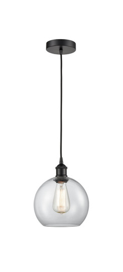 Edison One Light Mini Pendant in Matte Black (405|616-1P-BK-G122-8)