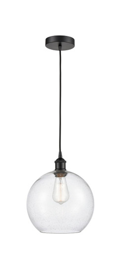 Edison One Light Mini Pendant in Matte Black (405|616-1P-BK-G124-10)