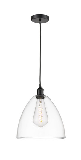 Edison One Light Mini Pendant in Matte Black (405|616-1P-BK-GBD-122)