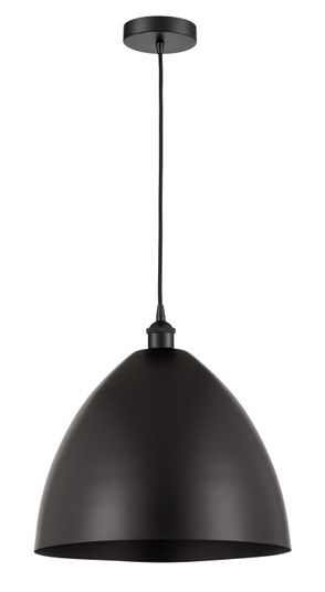 Edison One Light Mini Pendant in Matte Black (405|616-1P-BK-MBD-16-BK)