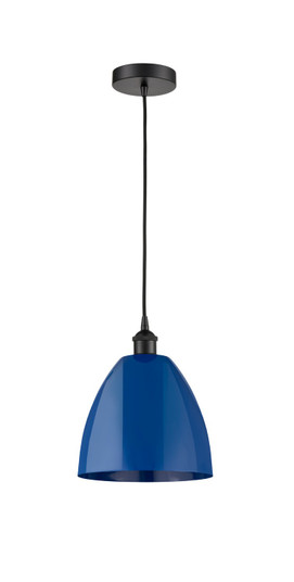Edison One Light Mini Pendant in Matte Black (405|616-1P-BK-MBD-9-BL)