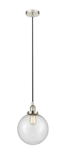 Edison One Light Mini Pendant in Polished Nickel (405|616-1PH-PN-G204-10)