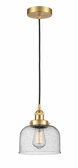 Edison LED Mini Pendant in Satin Gold (405|616-1PH-SG-G74-LED)
