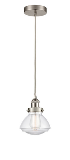 Edison LED Mini Pendant in Brushed Satin Nickel (405|616-1PH-SN-G322-LED)