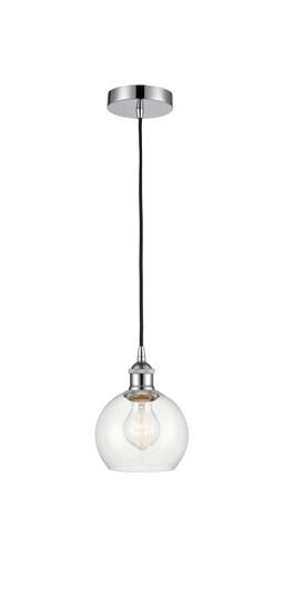 Edison One Light Mini Pendant in Polished Chrome (405|616-1P-PC-G122-6)