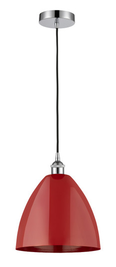 Edison One Light Mini Pendant in Polished Chrome (405|616-1P-PC-MBD-12-RD)