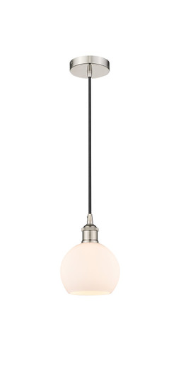 Edison One Light Mini Pendant in Polished Nickel (405|616-1P-PN-G121-6)