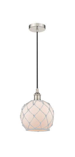 Edison One Light Mini Pendant in Polished Nickel (405|616-1P-PN-G121-8RW)