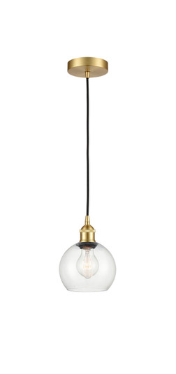 Edison One Light Mini Pendant in Satin Gold (405|616-1P-SG-G122-6)
