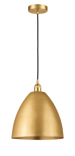 Edison LED Mini Pendant in Satin Gold (405|616-1P-SG-MBD-12-SG-LED)