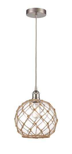 Edison LED Mini Pendant in Brushed Satin Nickel (405|616-1P-SN-G122-10RB-LED)