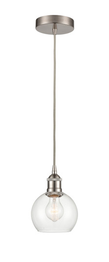 Edison LED Mini Pendant in Brushed Satin Nickel (405|616-1P-SN-G122-6-LED)