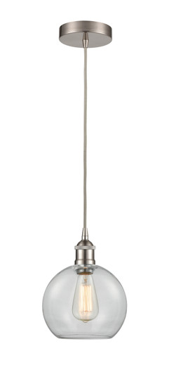Edison LED Mini Pendant in Brushed Satin Nickel (405|616-1P-SN-G122-8-LED)